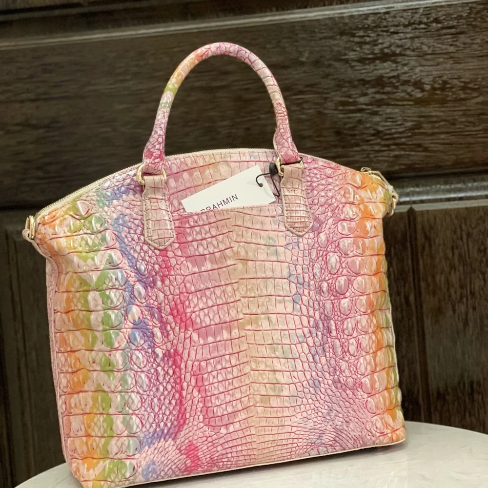 Brahmin Large Duxbury Satchel Optimism Melbourne Bag NWT - Picture 3 of 10